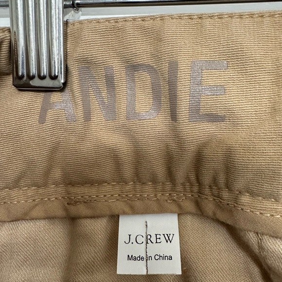 J. Crew Andie Khaki Chino Pants Cotton Tan with Red Piping Trim Size 2 - Picture 8 of 13